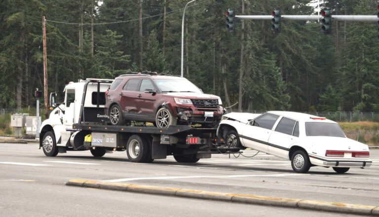 tow truck on road